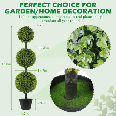 Goldshire topiary large ball 13.7 inches adds focal point outdoors