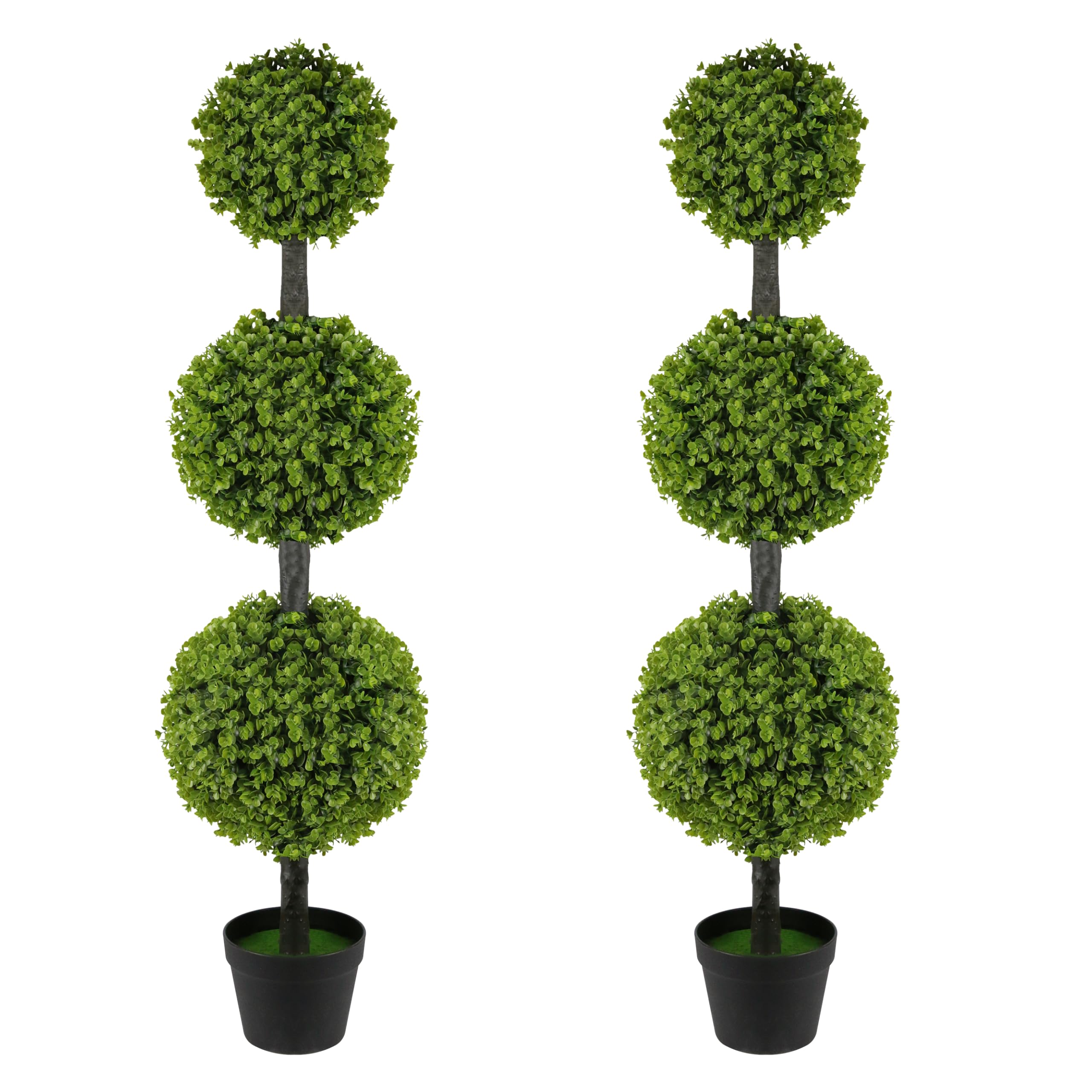Goldshire topiary triple balls tree 4ft for year-round greenery near entry