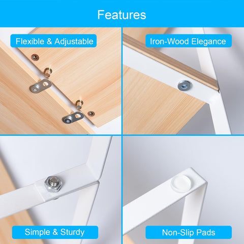 Golener adjustable corner shelf offers flexible storage.