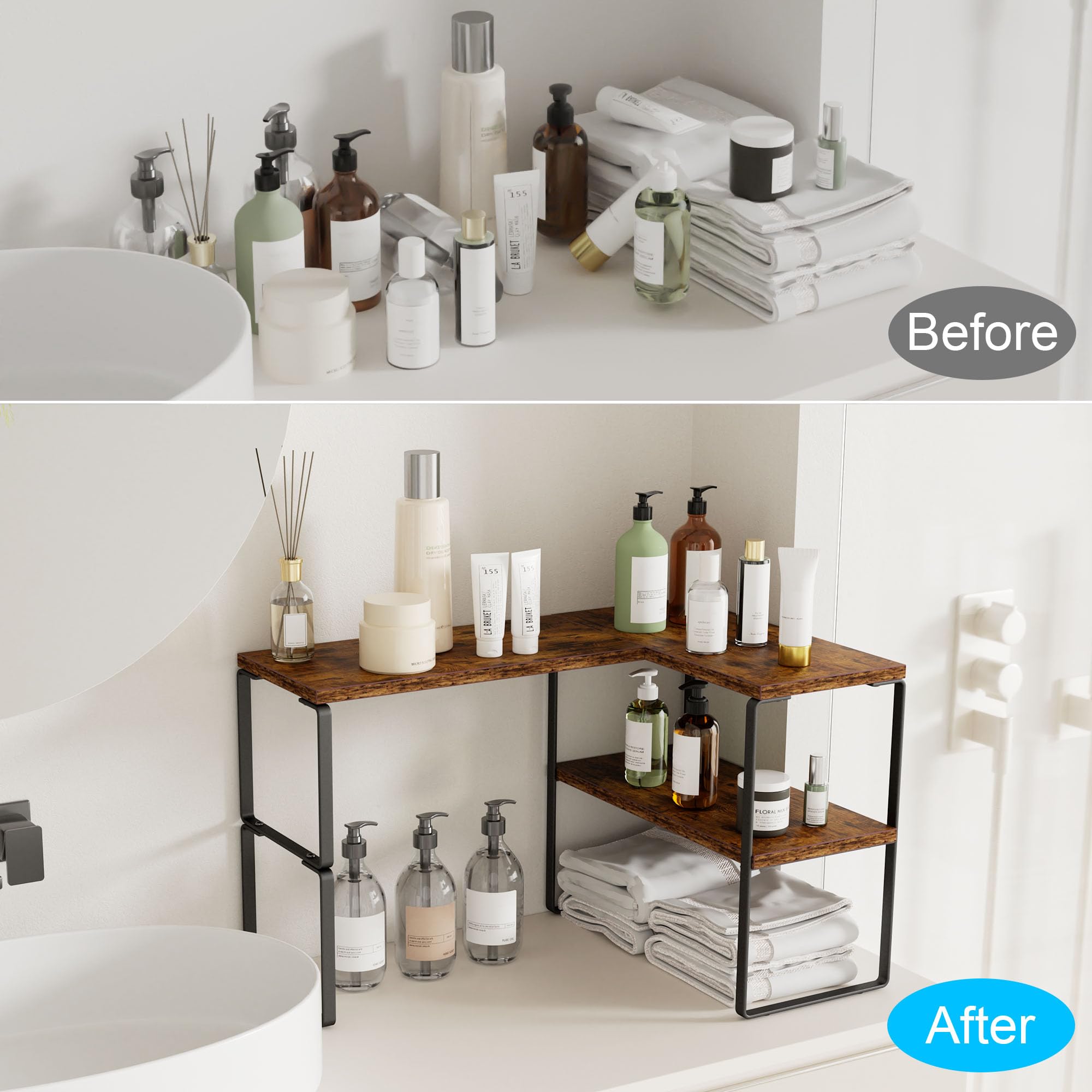 Golener dresser-table organizer keeps cosmetics neatly within reach