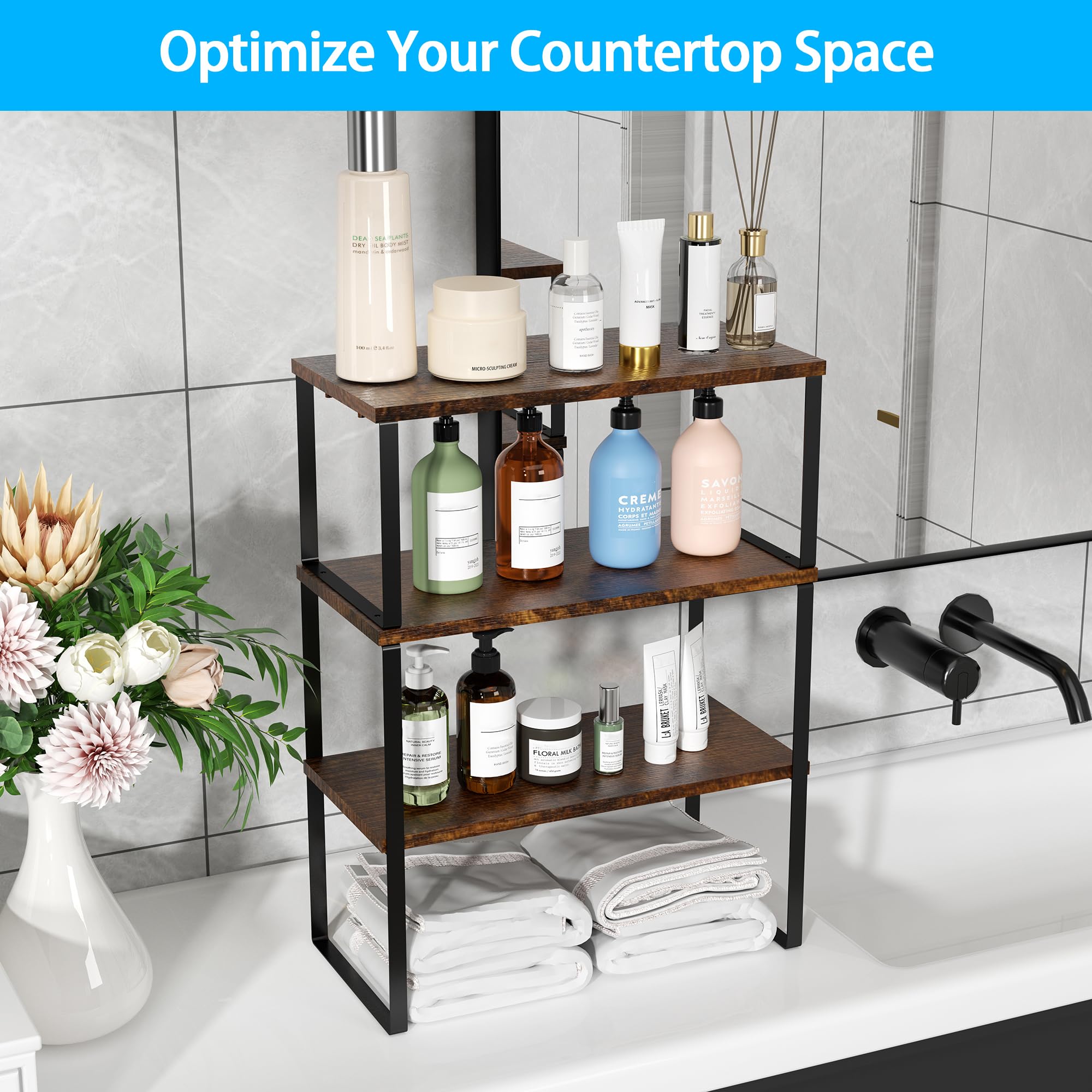 Golener modern corner shelf design with stable storage