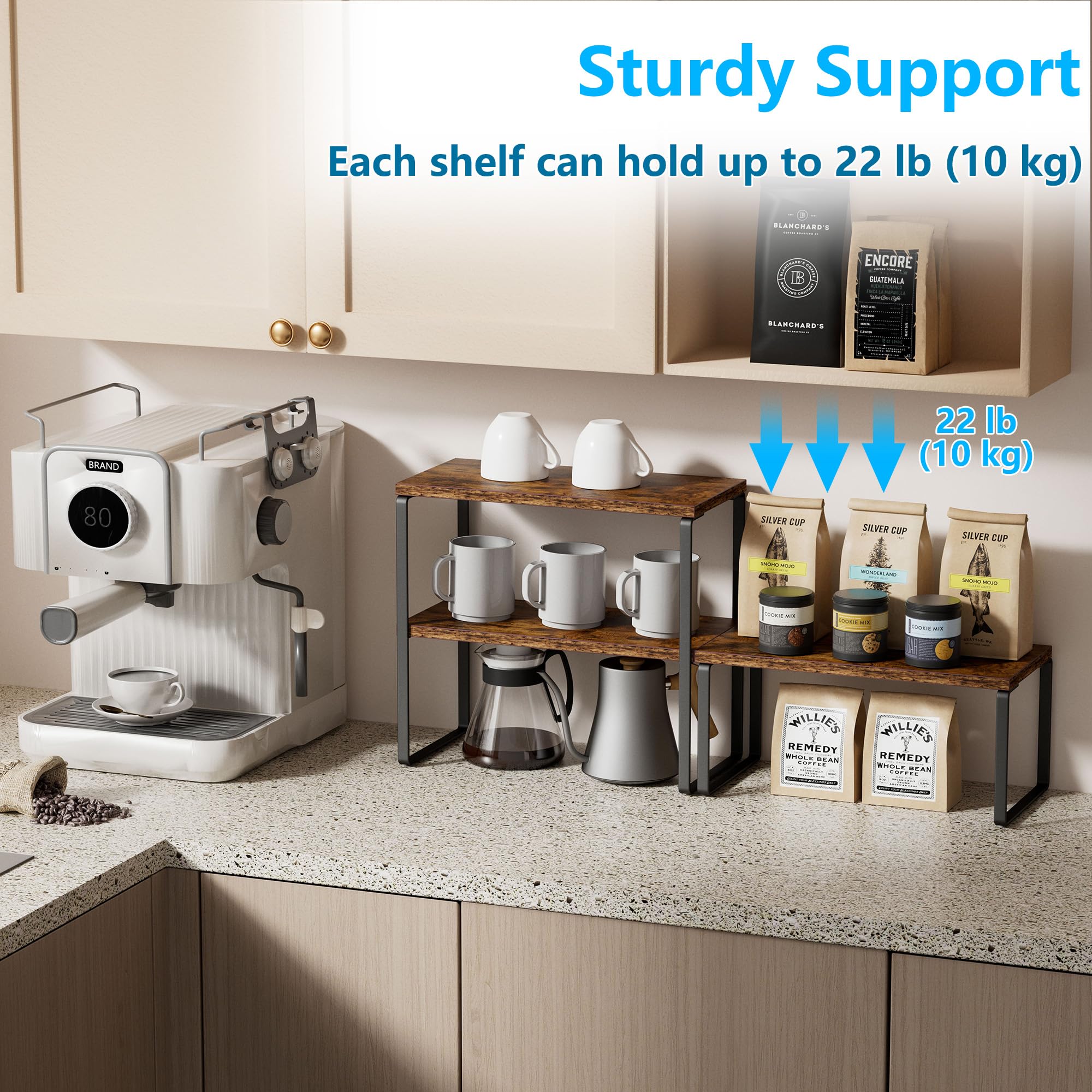 Golener over-sink corner shelf converts unused space into daily storage
