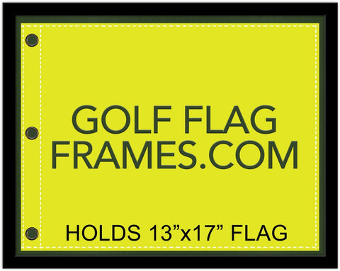Golf Flag Frames compact acrylic glass inside view protecting the flag