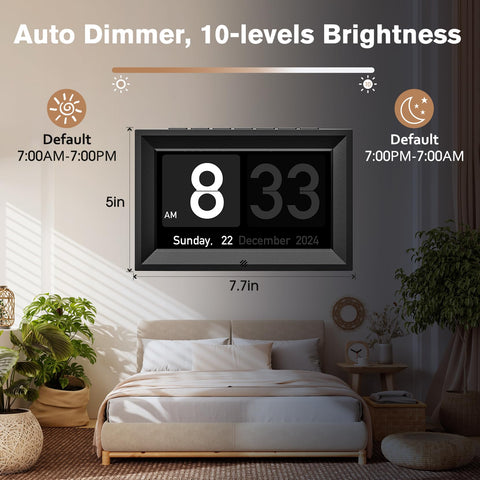 Goloza auto-dimmer with 10 brightness levels for comfortable day and night viewing