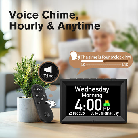 Goloza talking clock speaks the time aloud for seniors with vision challenges
