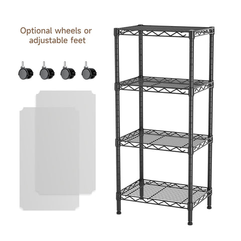 Golpart adjustable height shelves demonstrate tool-free customization.