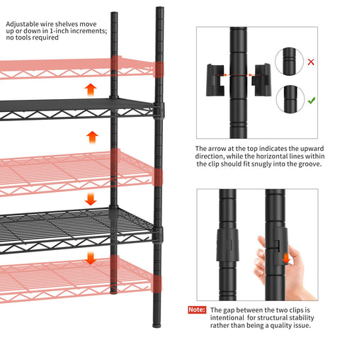 Golpart four-tier unit during tool-free assembly demonstrates quick setup.
