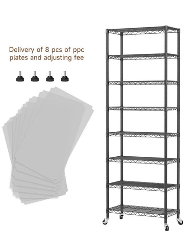 Golpart adjustable-height shelves with 1-inch increments adapt to slim spaces