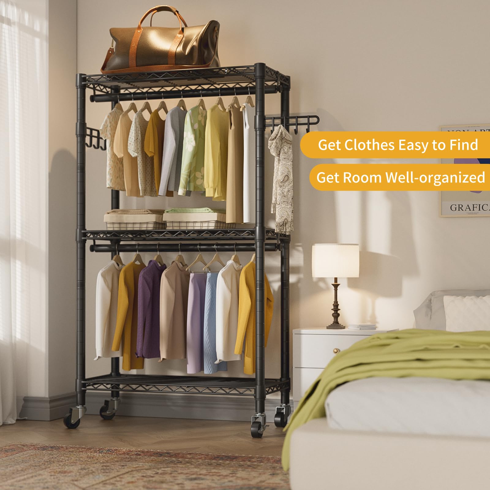 Golpart rust-resistant coating protects the frame in damp spaces.