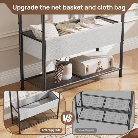 Golpart garment rack fabric bag provides soft storage for delicate items