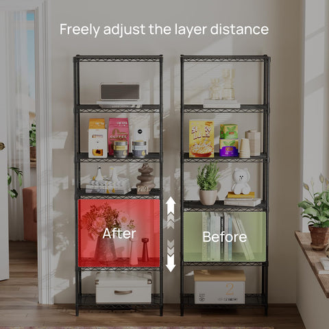 Golpart kitchen pantry shelf keeps cans and bottles neatly organized.