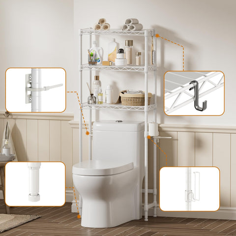 Golpart multi-room organizer works beyond bathrooms for laundry or kitchens.