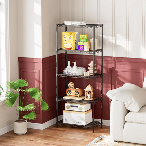 Golpart pantry setup highlights 500 lb total capacity across shelves.
