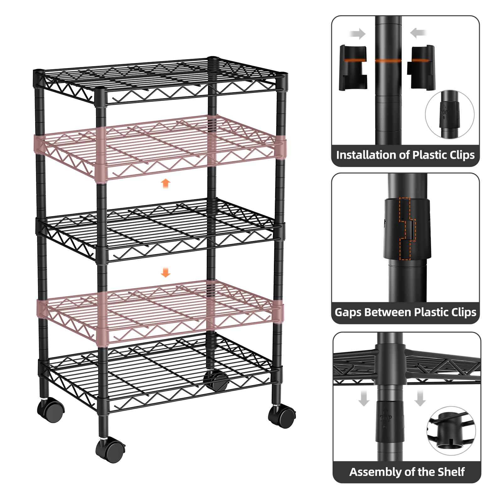 Golpart PP spacers keep small items neatly organized without clutter.