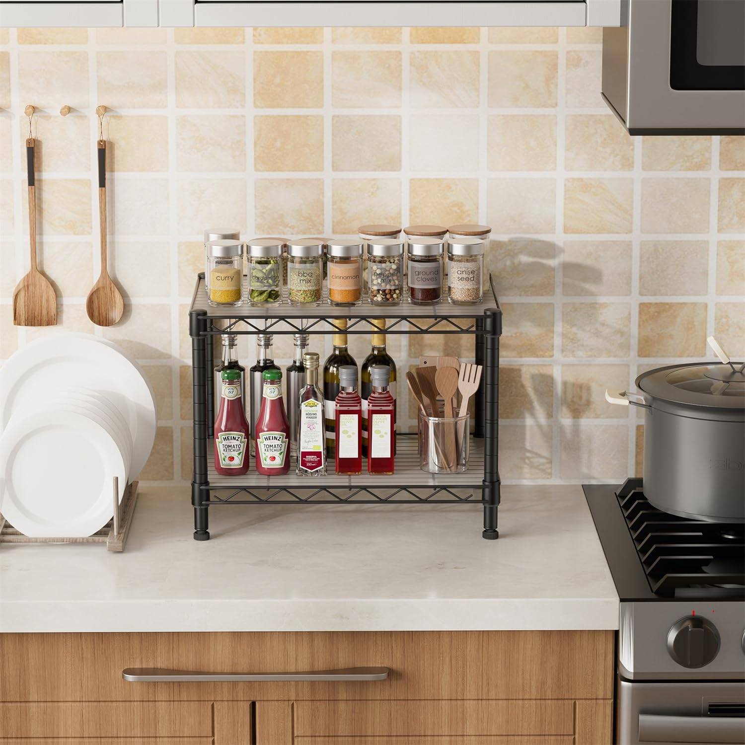 Golpart shelving on wheels enables easy movement between rooms