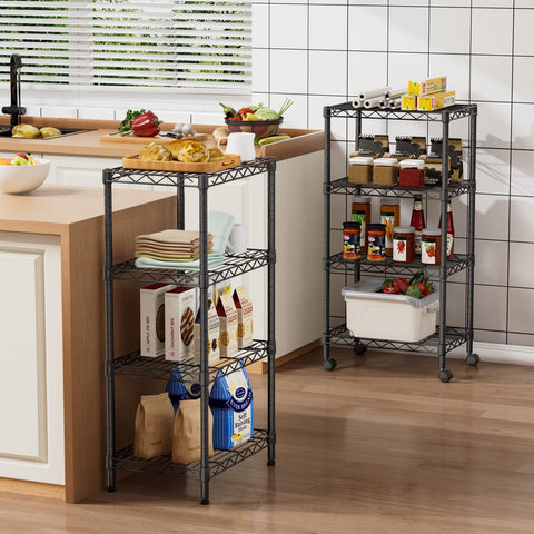 Golpart Small 4-Tier Shelves mesh detail highlighting breathable design