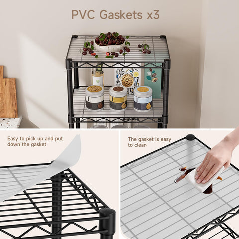 Golpart Small 5-Tier Shelves with adjustable shelves to fit different items