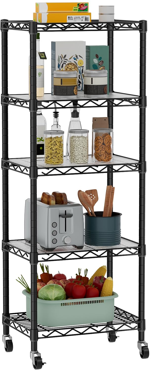 Golpart Small 5-Tier Shelves front view showing compact adjustable storage
