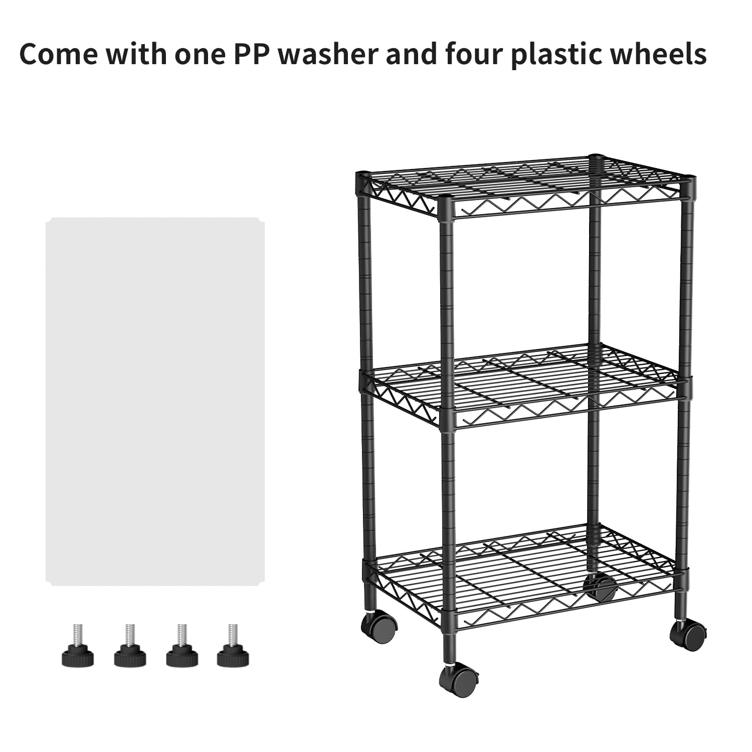 Golpart wire shelf with mesh design emphasizes moisture-resistant storage for damp areas.