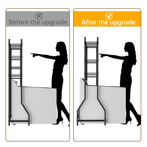 Golpart wire shelves with hanging rod for efficient clothes drying.