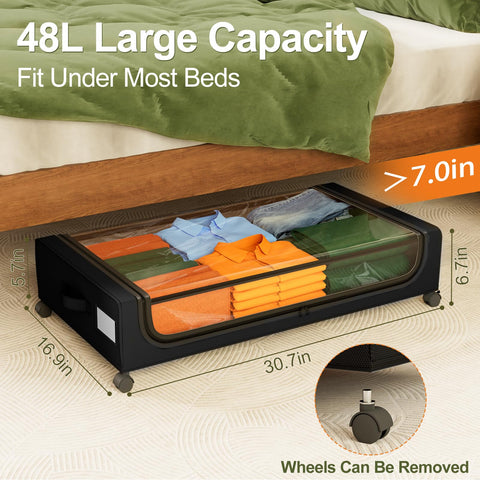GoMaihe 360° wheels enable smooth under-bed movement.