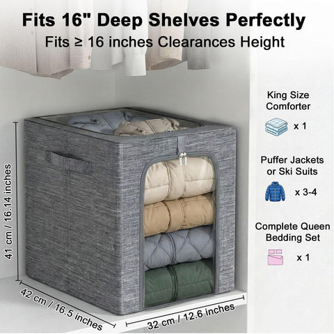 GoMaihe waterproof fabric keeps seasonal items shielded from moisture and dust.