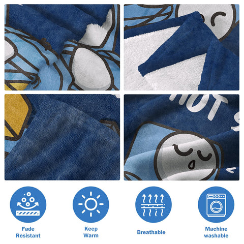 GoMelley premium flannel throw, non-pilling comfort after washes.