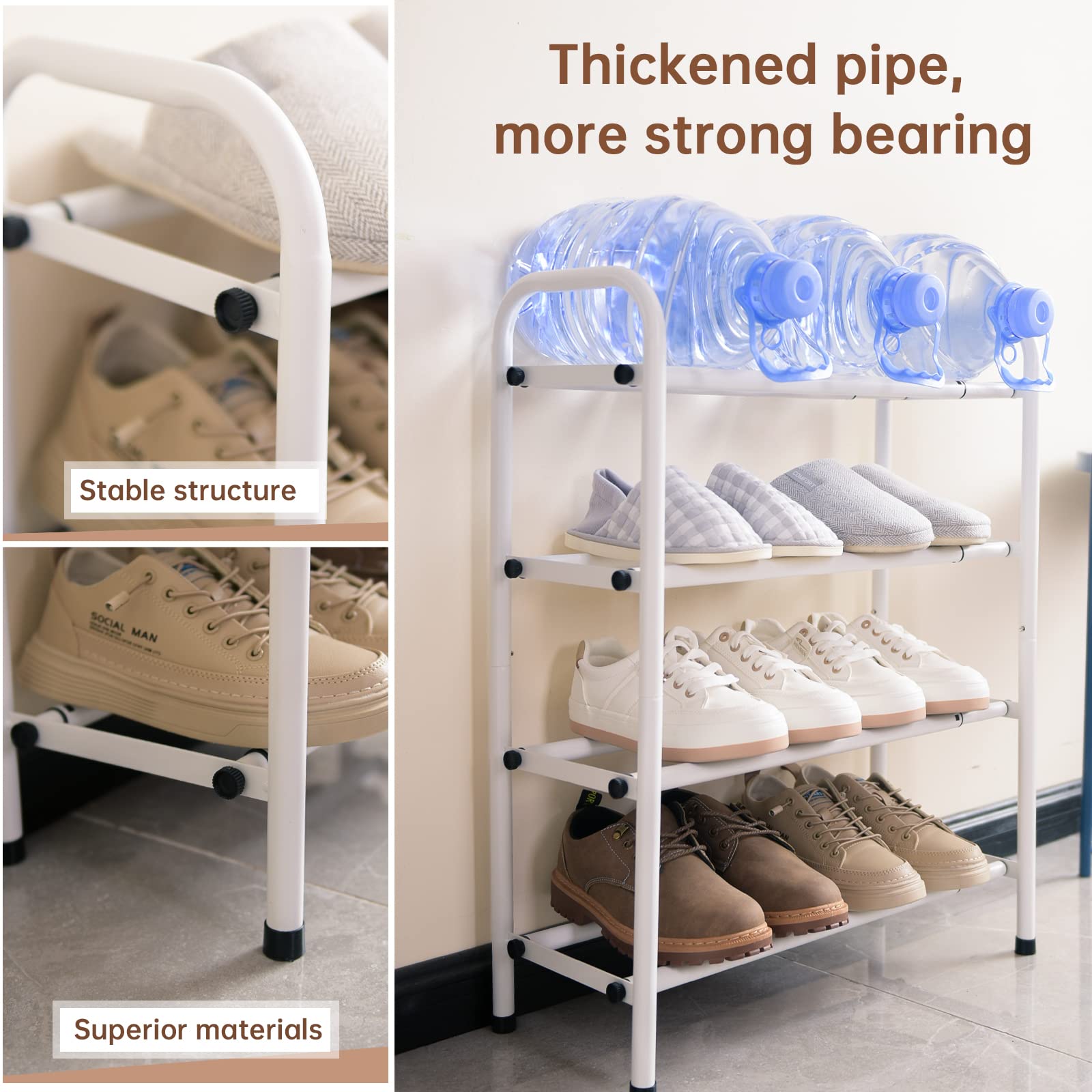 Gonfoam adjustable-length rack extended to fit various spaces.