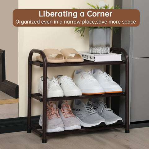Gonfoam holds eight pairs of adult shoes neatly.