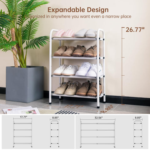 Gonfoam rack holds up to 16 pairs, including boots and sneakers.