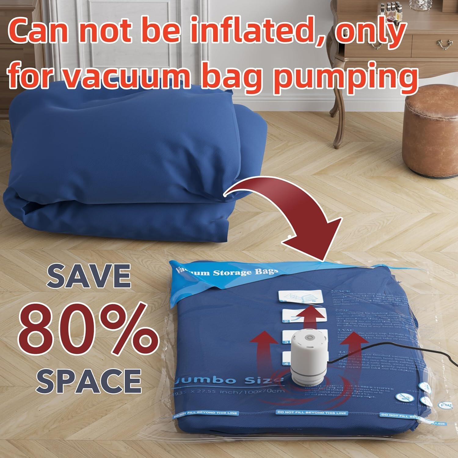 GONGSHI vacuum bags airtight-dust protection for seasonal wardrobes.