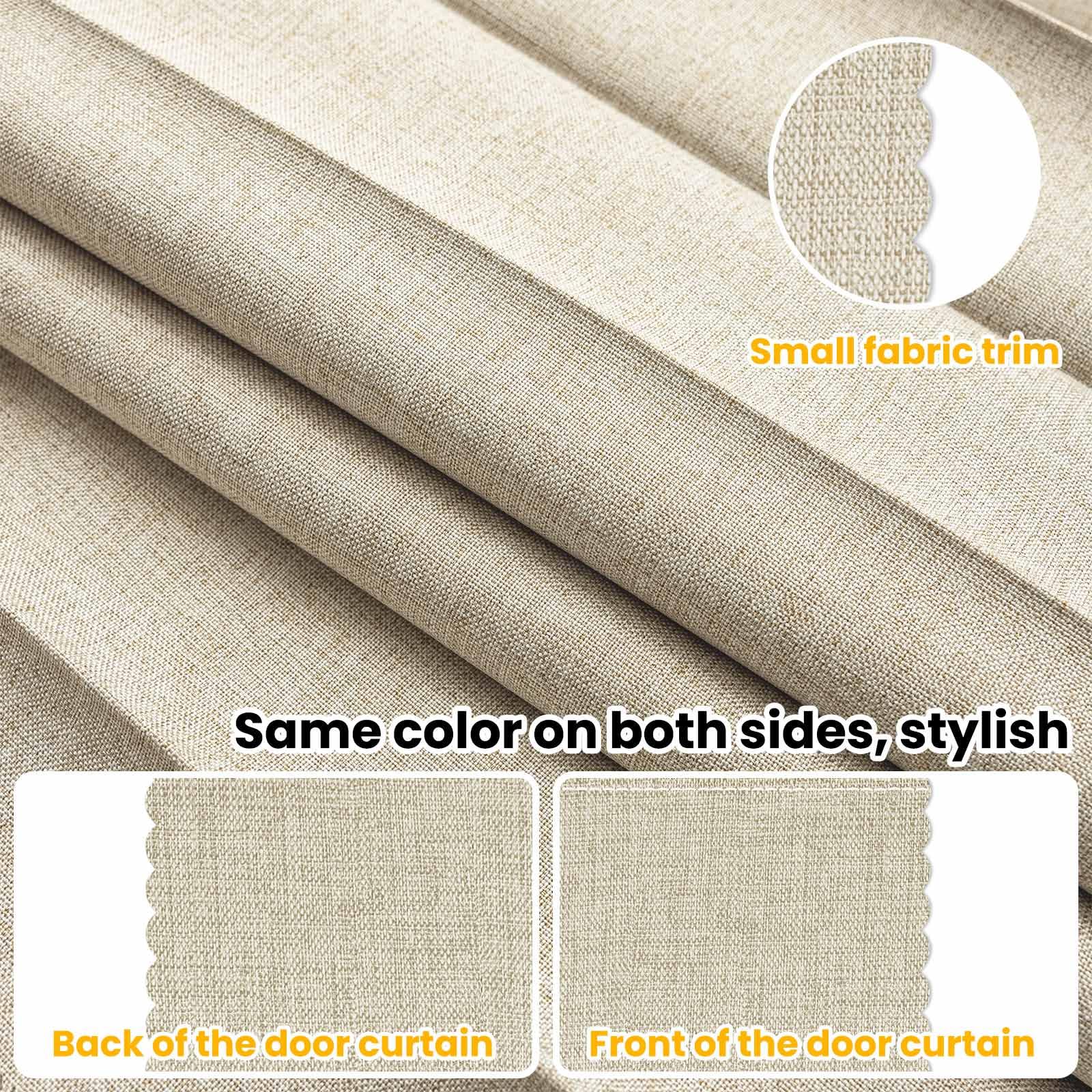 Gonnrly accordion curtain interior-door solution offers quick privacy when needed
