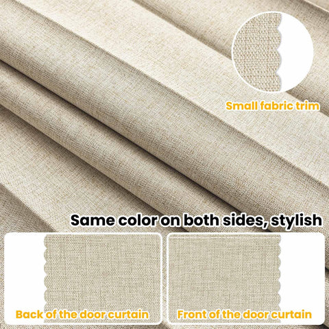 Gonnrly accordion curtain interior-door solution offers quick privacy when needed
