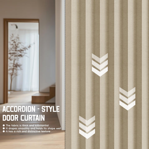 Gonnrly accordion curtain room-divider use for flexible privacy
