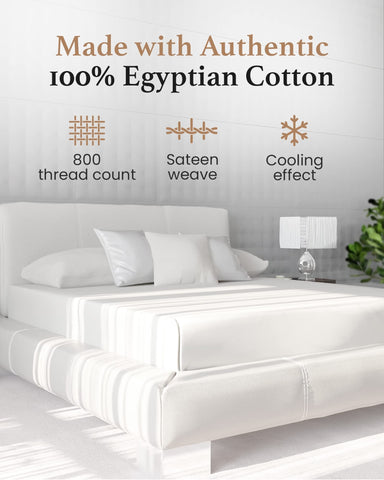 Good Sleep Bedding 800 TC California King fitted sheet delivers silky softness and durability