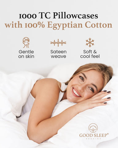 Good Sleep Bedding breathable pillowcase helps regulate warmth for restful nights