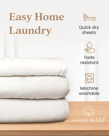 Good Sleep Bedding queen fitted sheet machine-washable keeps softness after every wash