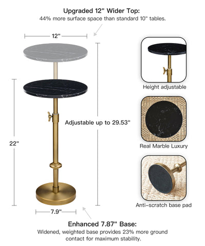 Goodinough height adjustment mechanism with smooth lock and 22–30 inch range