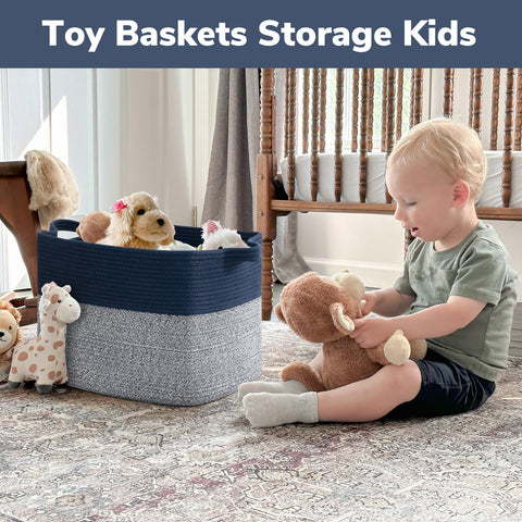 Goodpick basket in laundry room for easy clothing organization.