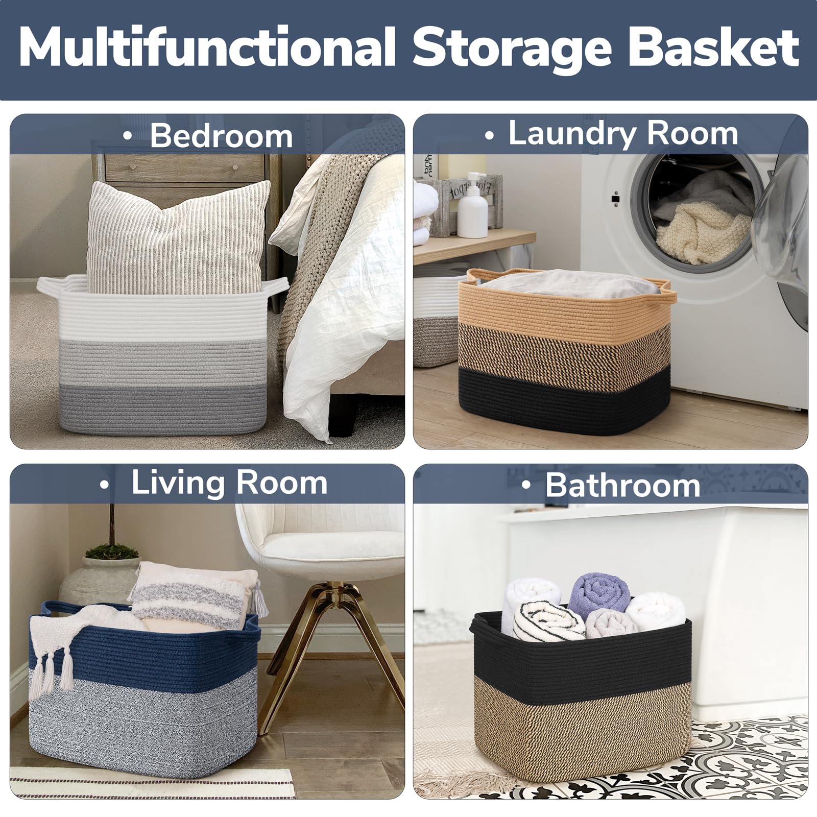 Goodpick basket decor in nursery enhances soft storage.