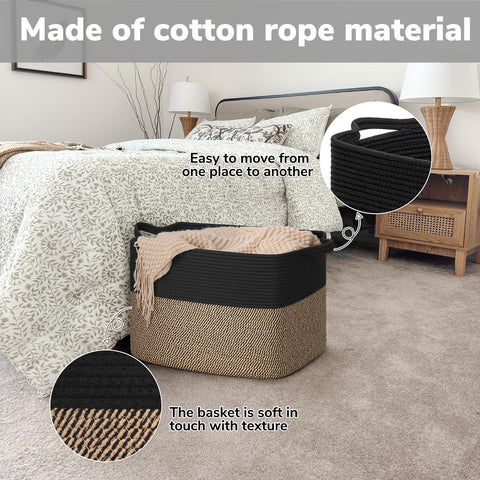 Goodpick large-handle basket makes pulling from shelves simple.
