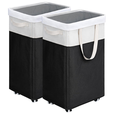 Goodpick hampers with wheels show easy mobility and 75L capacity.