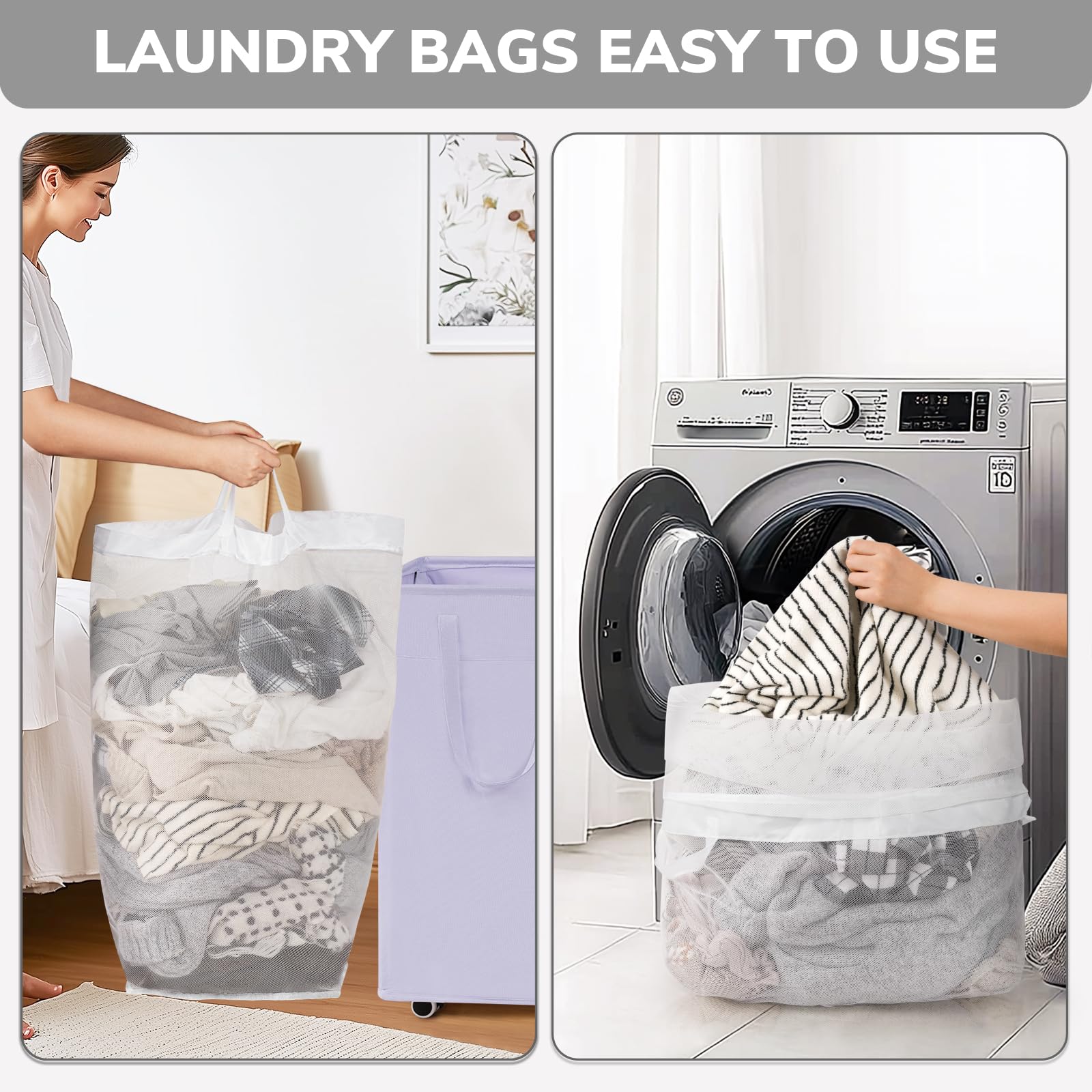 Goodpick light purple color shown for appealing, modern laundry space aesthetic.