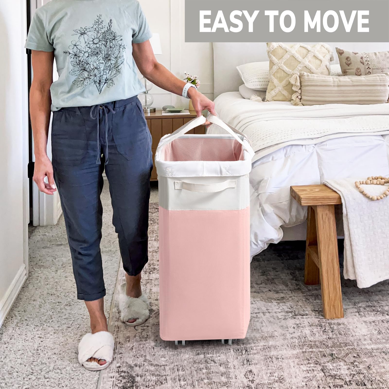 Goodpick smooth rolling wheels glide for easy relocation