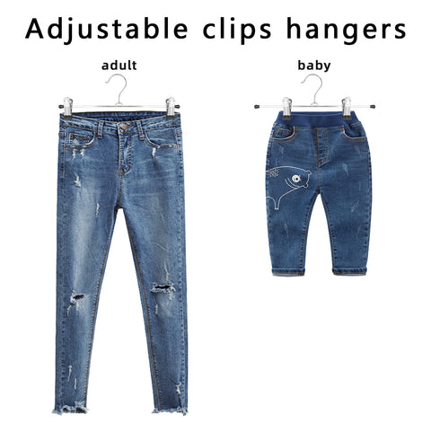 GoodtoU 30-pack pants hangers for convenient family closet organizing