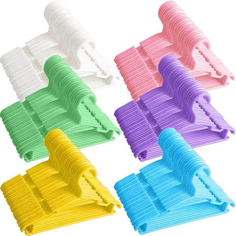 GoodtoU 100-pack baby hangers keep nursery organized and clothes secure.
