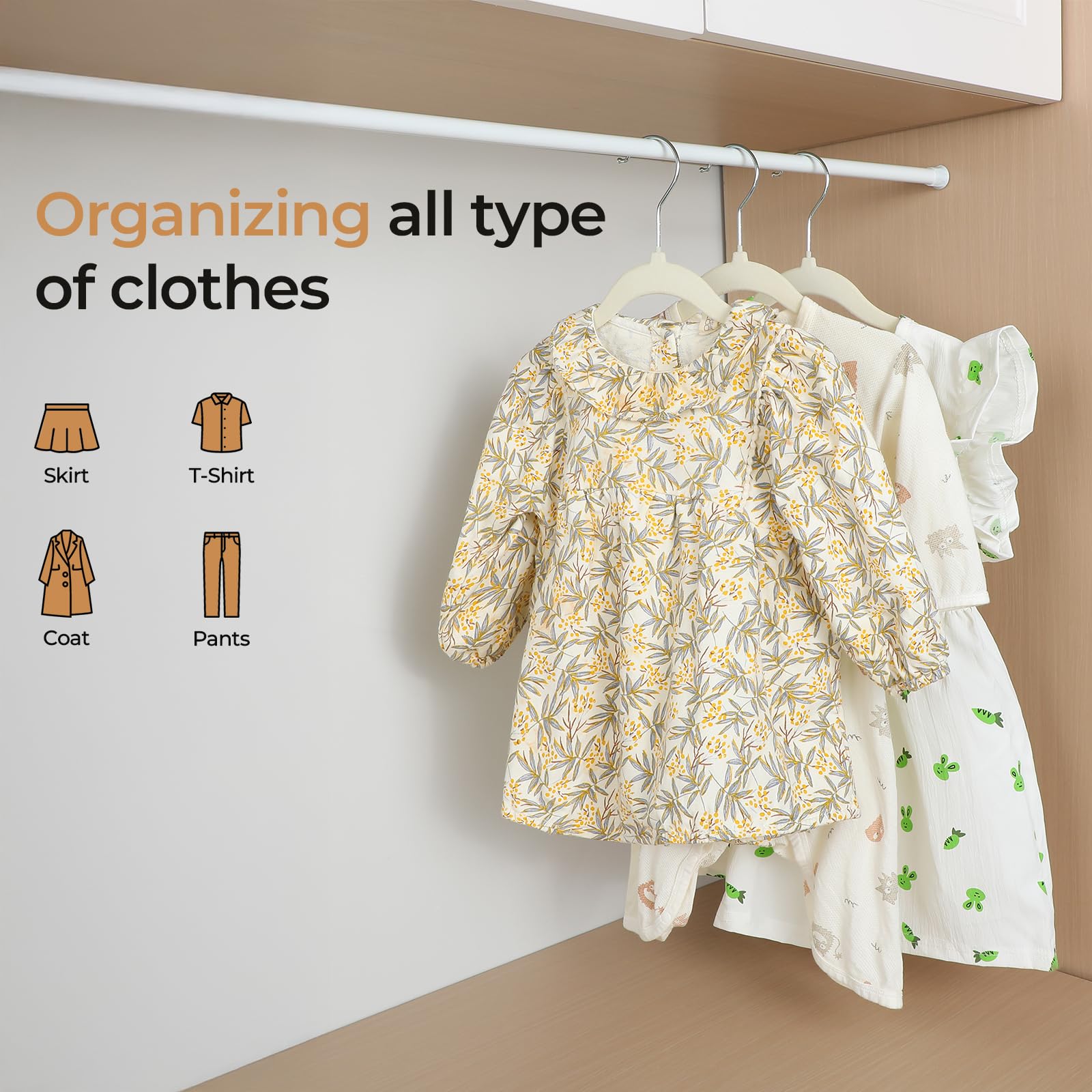 GoodtoU ivory velvet finish protects fabrics from scratches and creases.