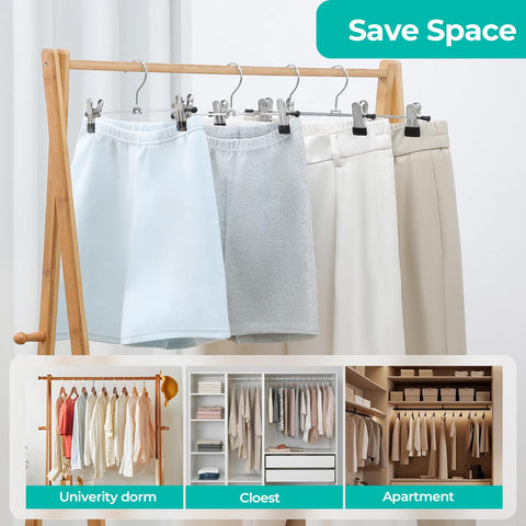 GoodtoU versatile clip hangers hold towels, socks, and more for storage flexibility