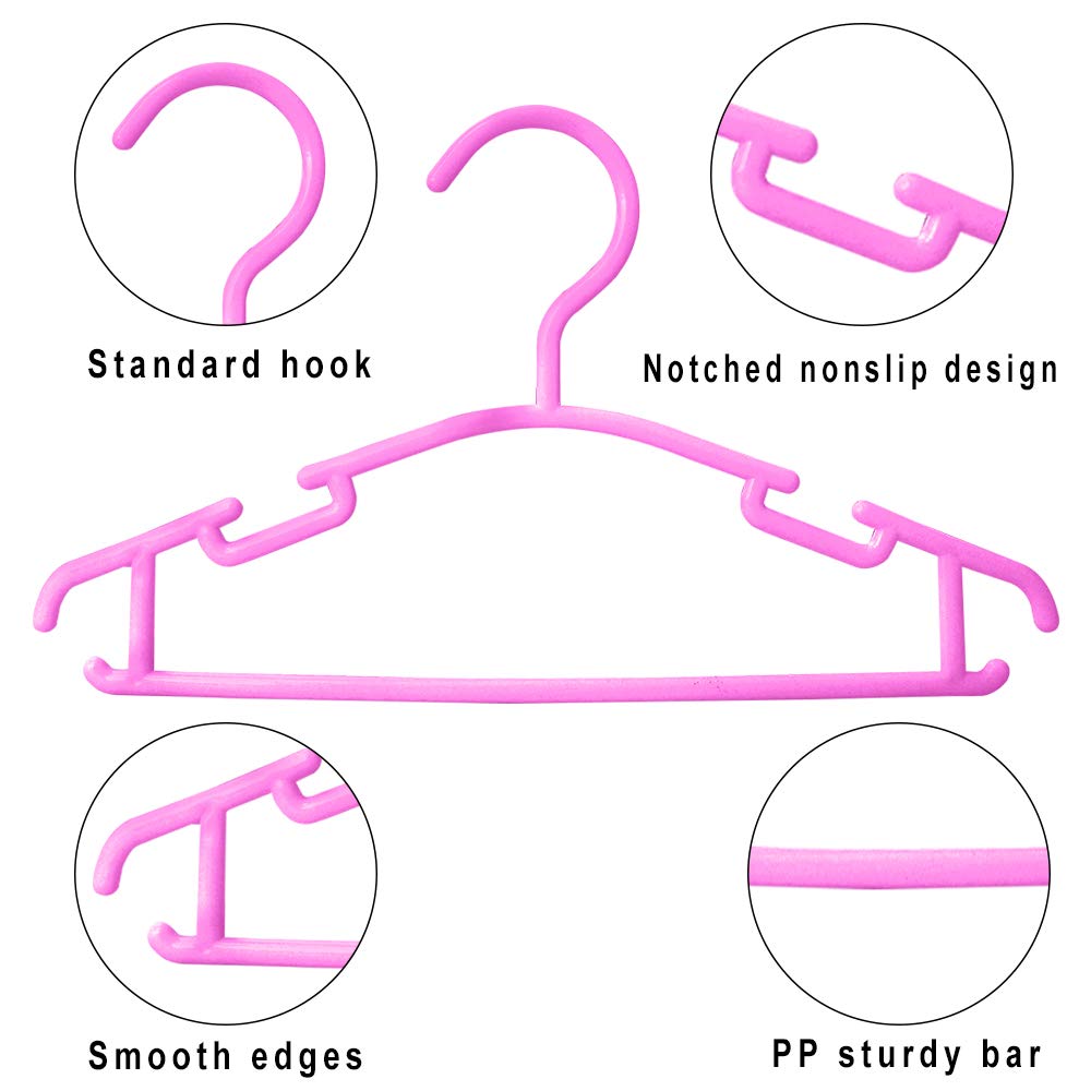 GoodtoU slim plastic hangers maximize small closet space.