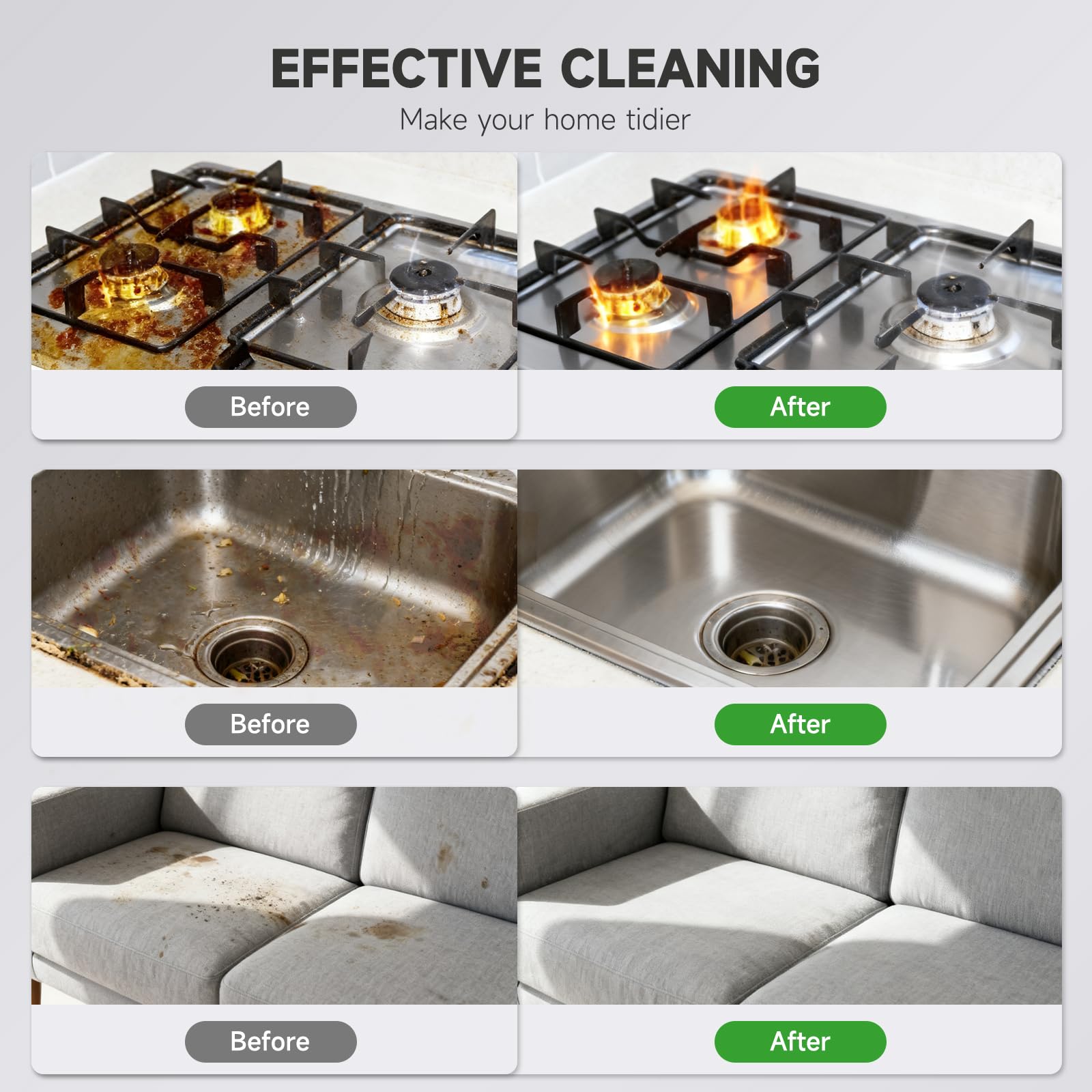 Goodtrust steam cleaner with multiple attachments for versatility